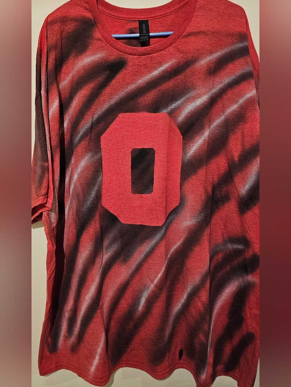 New - Ohio State Buckeyes red Tiger Stripe Pattern 3XL t-shirt
